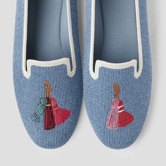 VIVAIA Round-Toe Embroidered Loafers - Picture 3 of 6